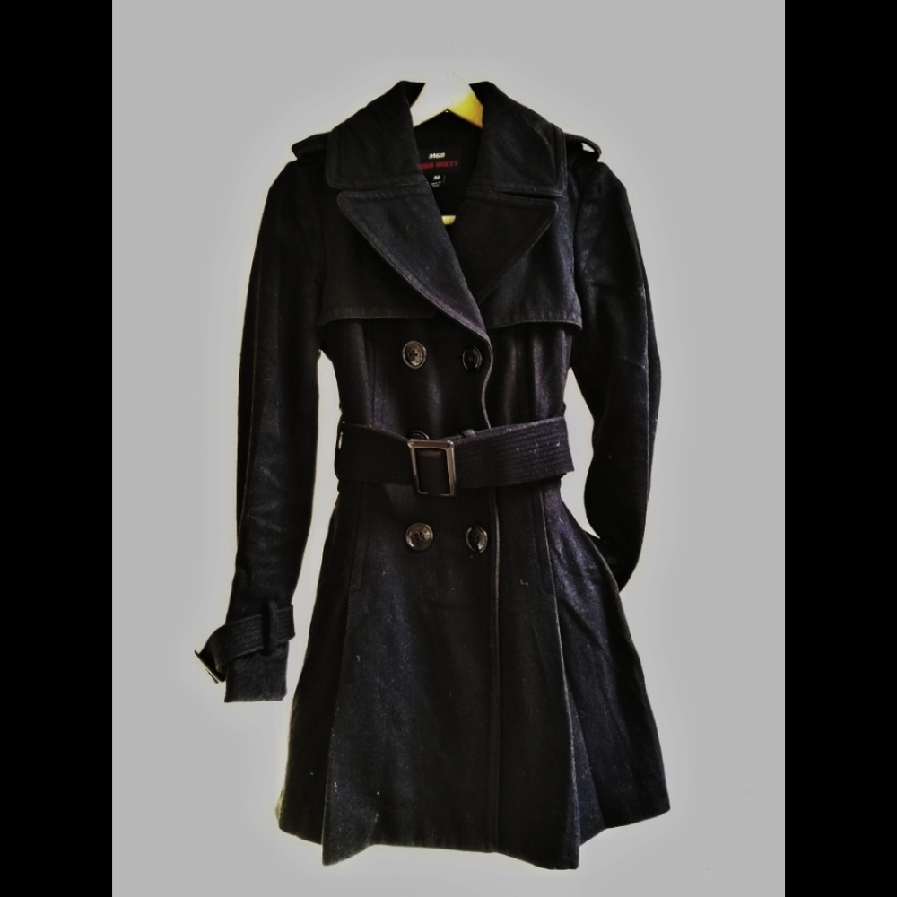 pleated Pea Coat/ Trench Coat
